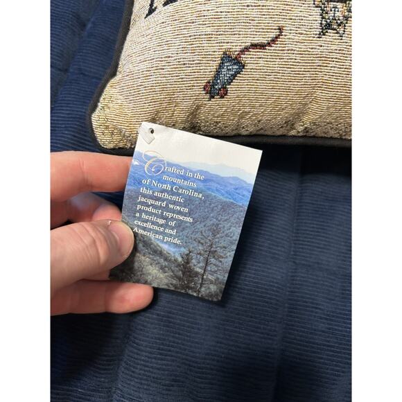 Vintage Cat Tapestry Pillow Meow 11X8 Decorative Cottage Cat Lady New - Picture 4 of 8